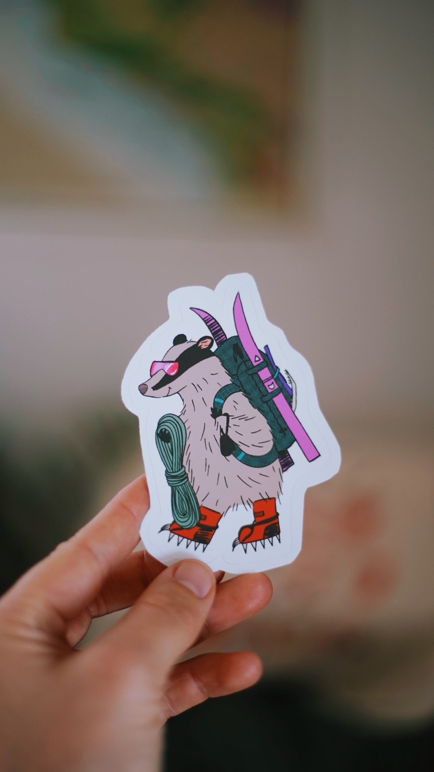 Skimo Badger Sticker