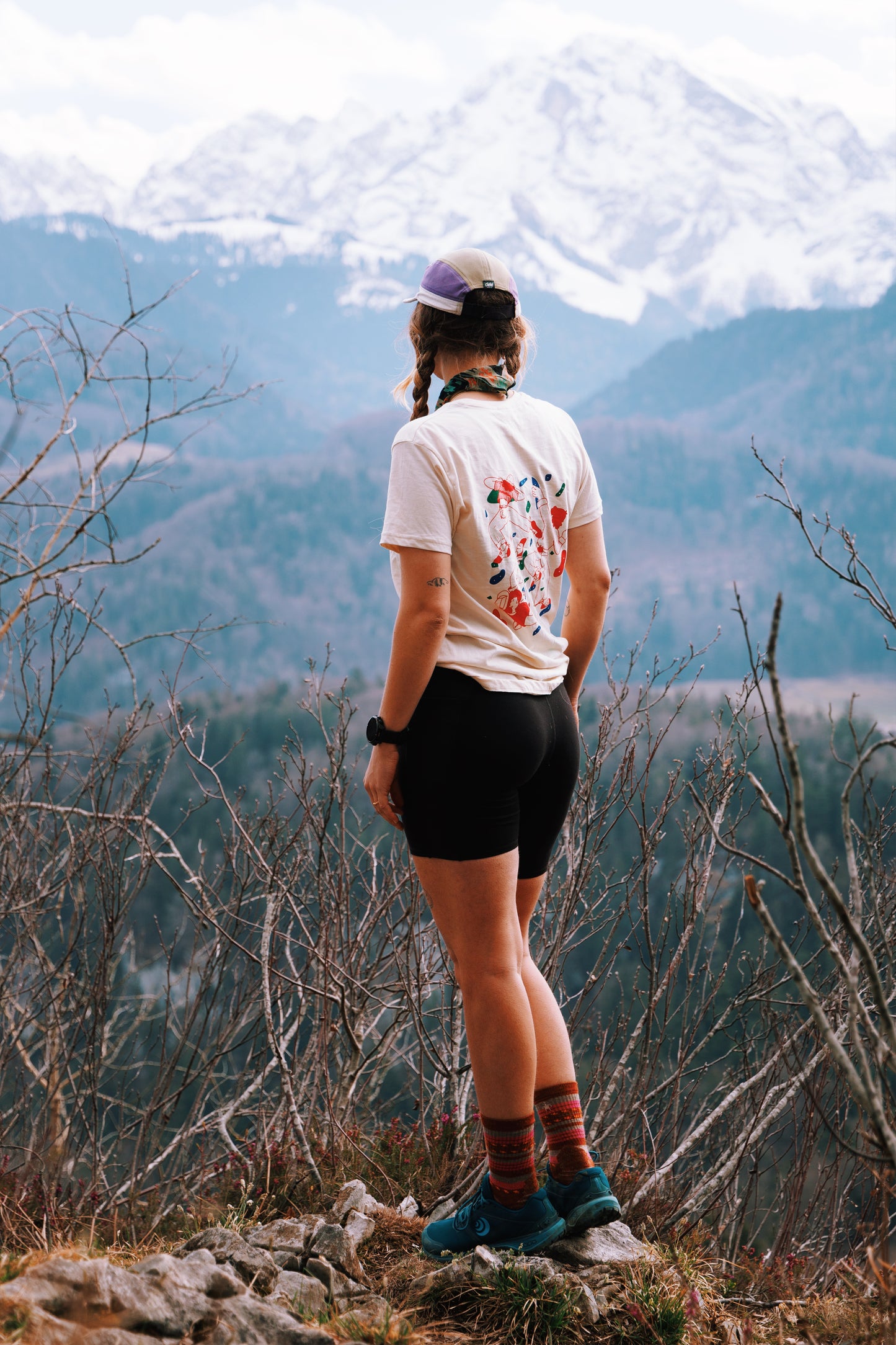 Handmade Climbing Friends Shirt Back Print 3 colors (unisex, MADE TO ORDER)